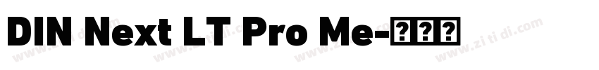 DIN Next LT Pro Me字体转换